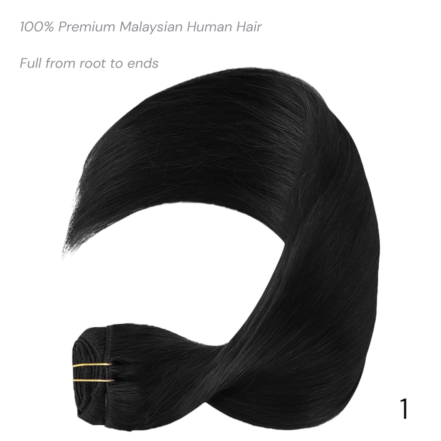 Malaysian Double Weft Clip In Extensions