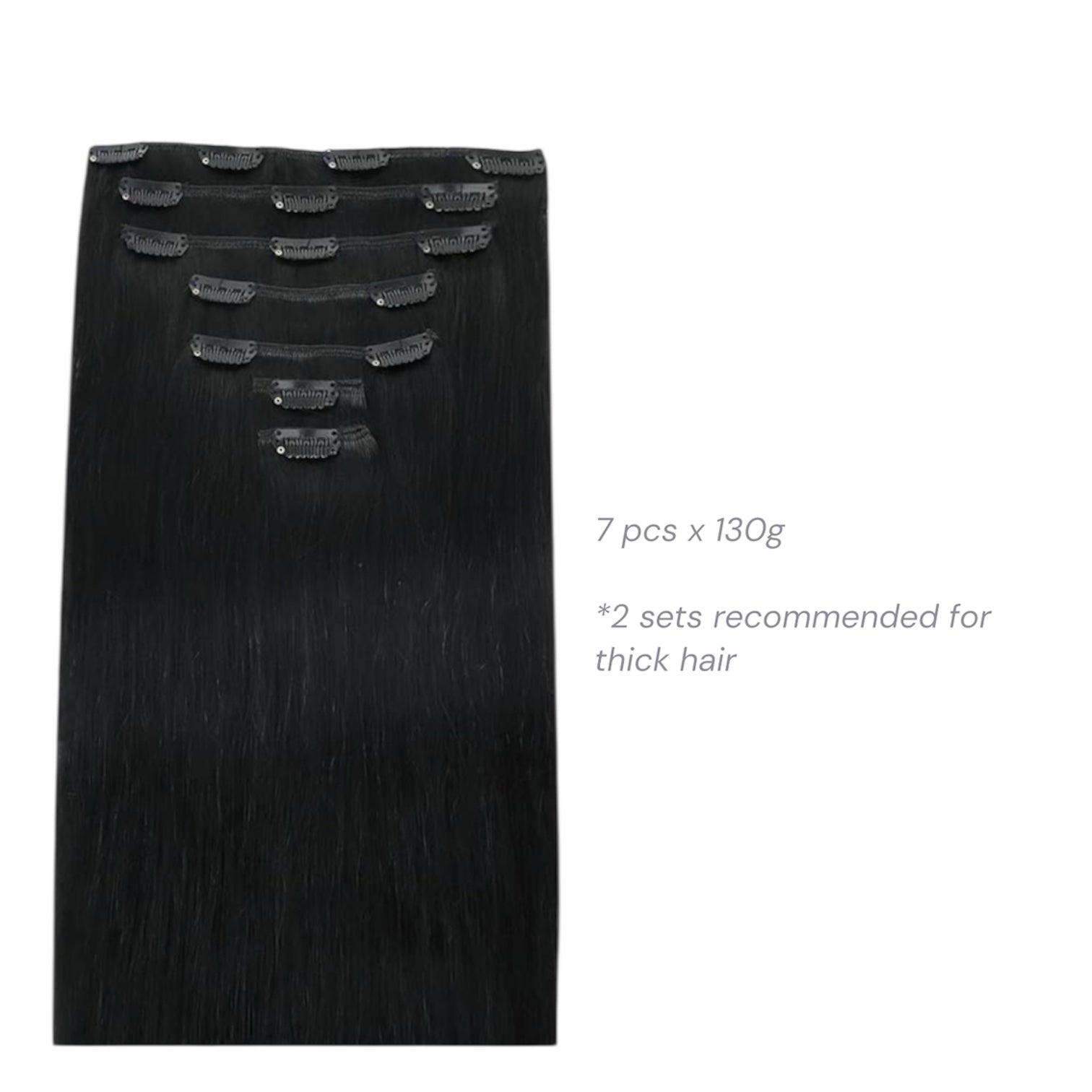 Malaysian Double Weft Clip In Extensions
